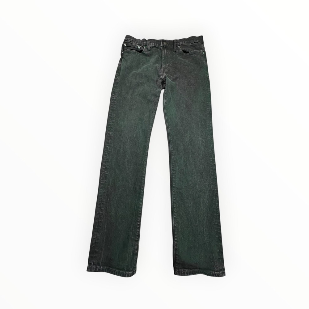 J.Crew Jeans Mens 33x32 Black Flex Straight Re-Imagined‎ Washed Denim Stretch
